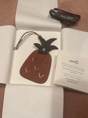 Hermes pineapple bag charm